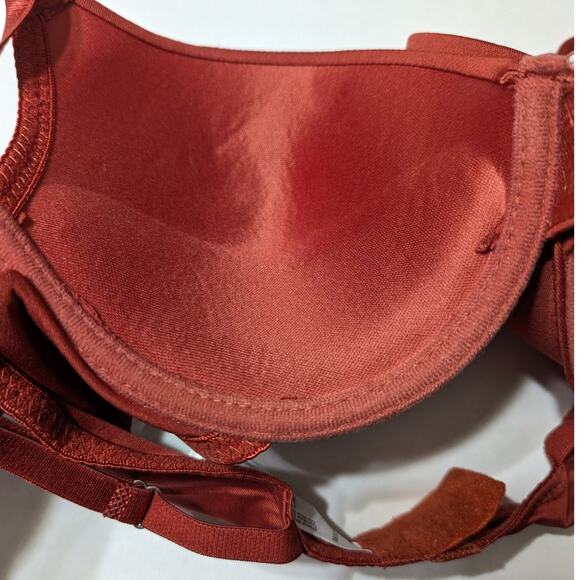 Fredericks of Hollywood Rust Diana Push Up Plunge Multiway Underwire Bra 36C - Picture 8 of 10